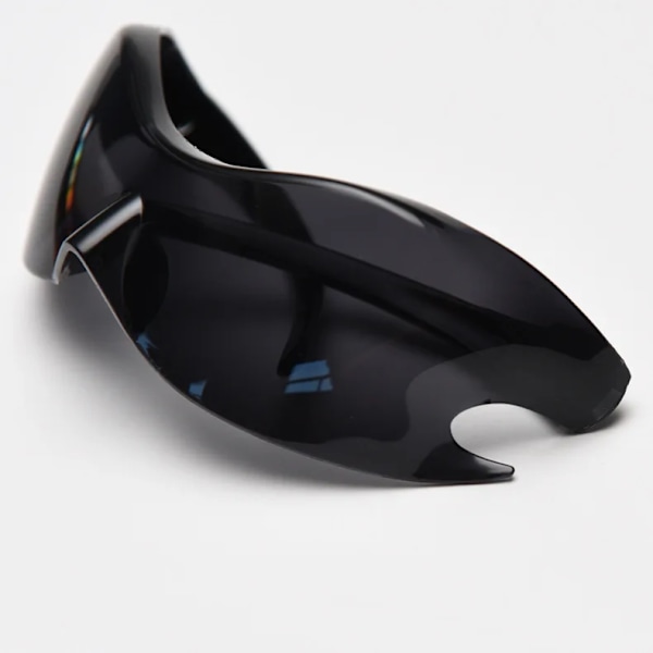 2024 Oversized Solbriller for Kvinner - Mote UV400 En-delt Polygon Solbriller for Kvinner Punk Goggle man solbriller C2 picture