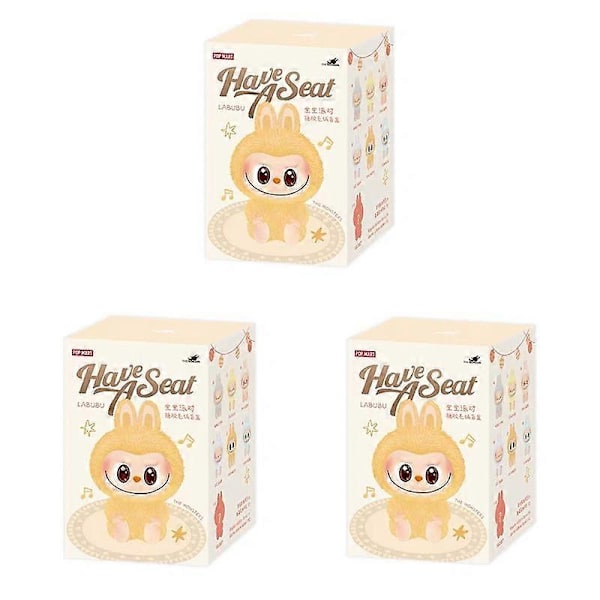 Popmart Labubu The Monsters Sit And Party Vinyl Blind Box Heartbeat Macaron & Duoduo Hængende Dekoration pcs