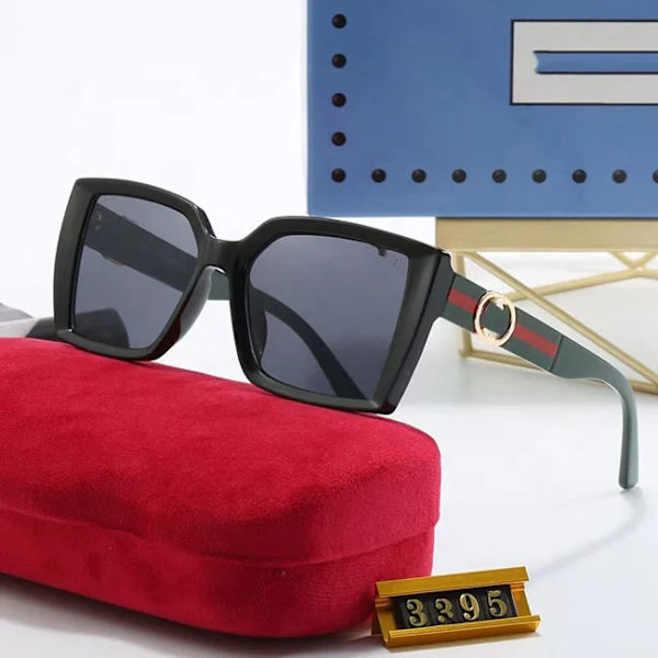 Daglige opdateringer G C Cat Eye solbriller Luksus berømt mærke med æske Dame designer solbriller 2024 Black With  case
