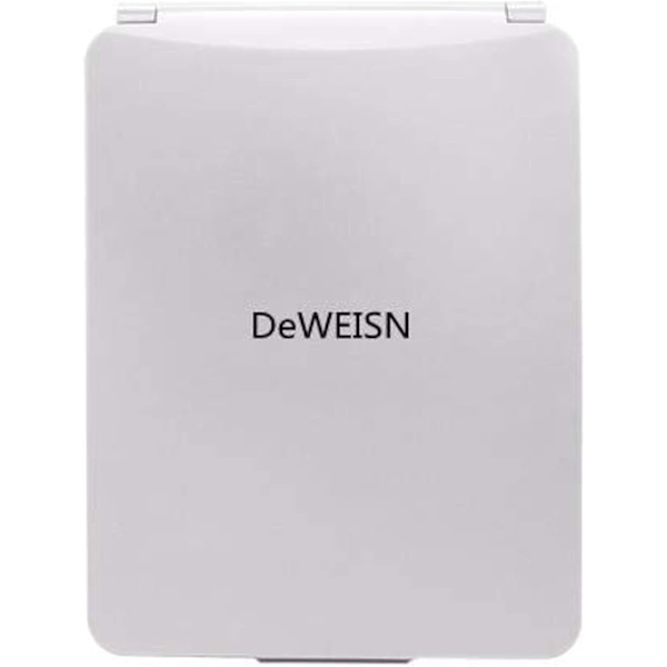 Foldbar Opplyst Sminke Speil med 3 Farge Lysmoduser USB Oppladbar 1800mA Batterier Bærbar Kompakt Toalett Speil Dimbar Reisespeil
