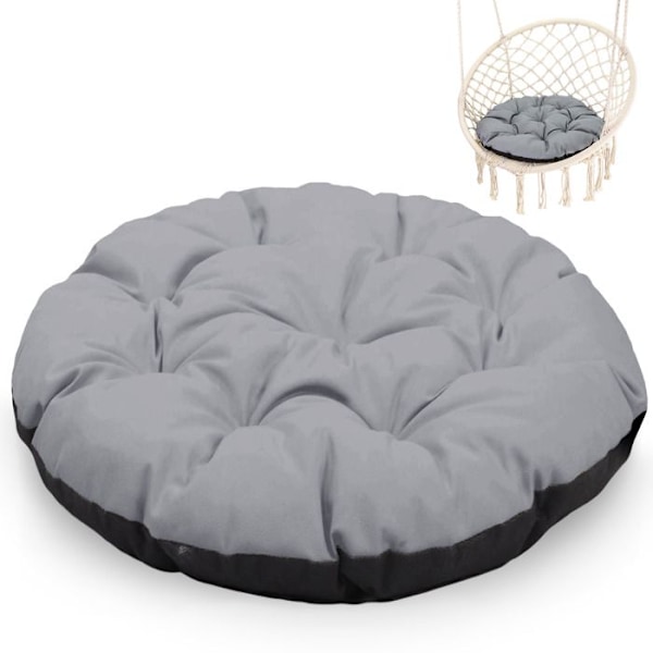 Papasan-tuolin ulkoistuinpehmuste 60 cm - rottinkinen riippuva puutarhatuolin pehmuste Tummanharmaa