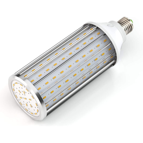 LED-lampa E27 60W 3000K 5850LM 160X5730SMD Majslampa, 550W Hög Effekt Aluminium Konverterlampa, LED Gatlampa, 360 Graders Spotlight