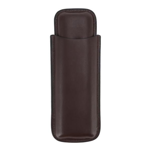 Etui i læder Bærbar cigarholder med 2 fingre til rejser