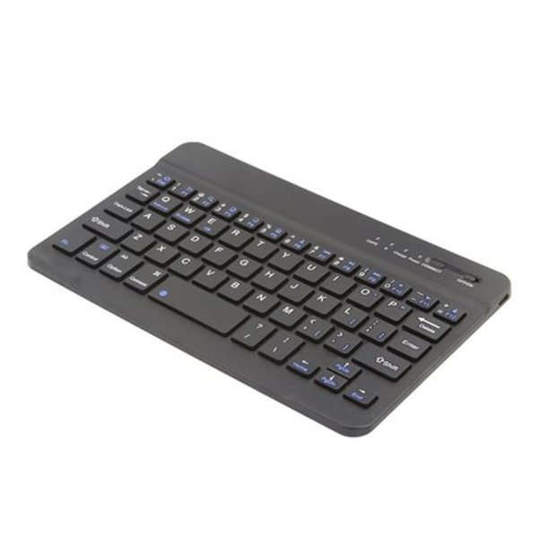 Mobiltelefon-nettbrett mini Bluetooth-tastatur 78 taster svart