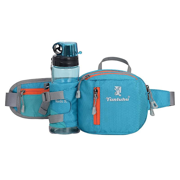 Tanluhu Fk389 Outdoor Waist Bag Multifunctional Running Water Bottle Case, Size: 2lBlue