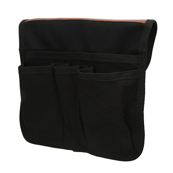 Campingstol Armlen Lagring Bag Side Multifunksjonell Bærbar Strandstol Hengende Oppbevaringspose for Utendørs Strand Svart