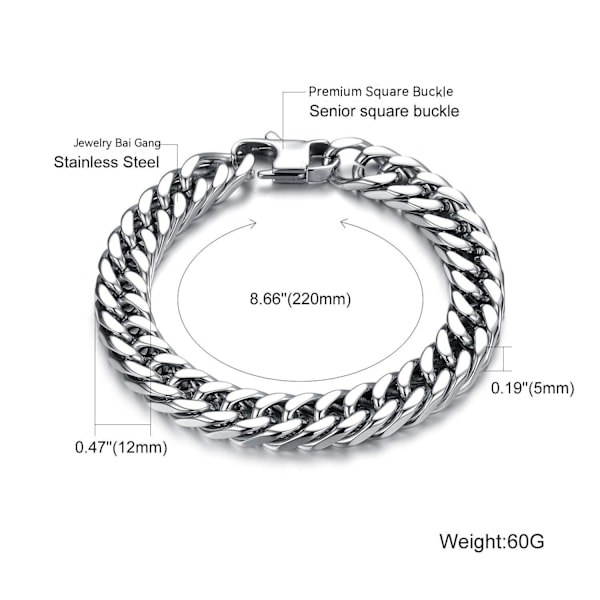 Titanium Armbånd Titanium Armbånd til Mænd - Let og holdbar til langvarig brug 21cm*10mm