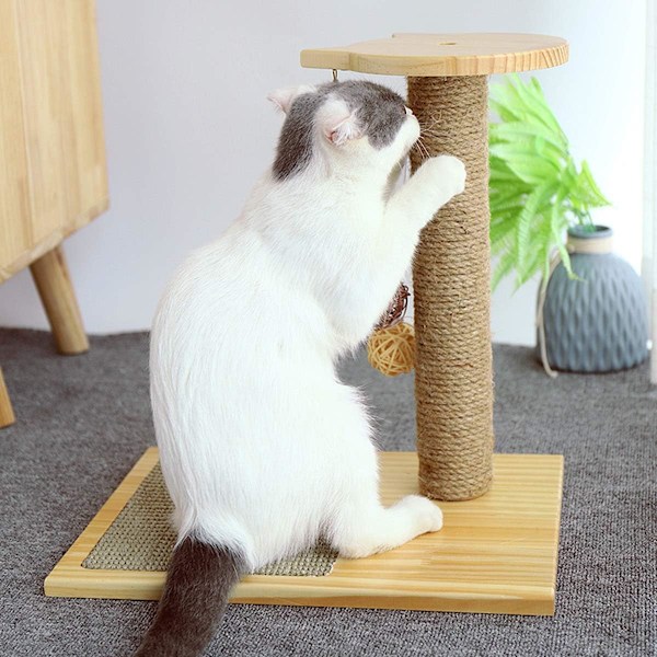Naturlig sisaltau for reparasjon og utskifting av katteskraper, kattetre, treskraper, katteskrapematte, 6 mm * 15 m, hage og hjem DIY