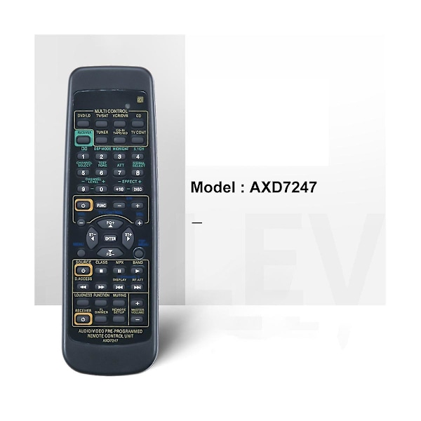 Fjernbetjening til Pioneer Receiver AXD7247 R VSX-D510 VSX-D209 VSX-D409 D511 Vsx D510