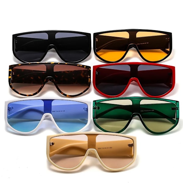 Tukkumyynti Ylisuuret Aurinkolasit 2024 Muoti Mukautettu Logo Brändi Mainos Aurinkolasit Miehille Naisille C4 Oversized  Sunglasses