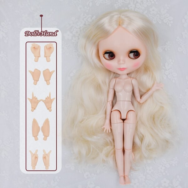 Neo Blyth Doll Anpassad NBL Glansig Ansikte, 1/6 OB24 BJD Blyth Doll Anpassad Blyth Dockor för Flickor, Present för Samling NBL09 HNBL08