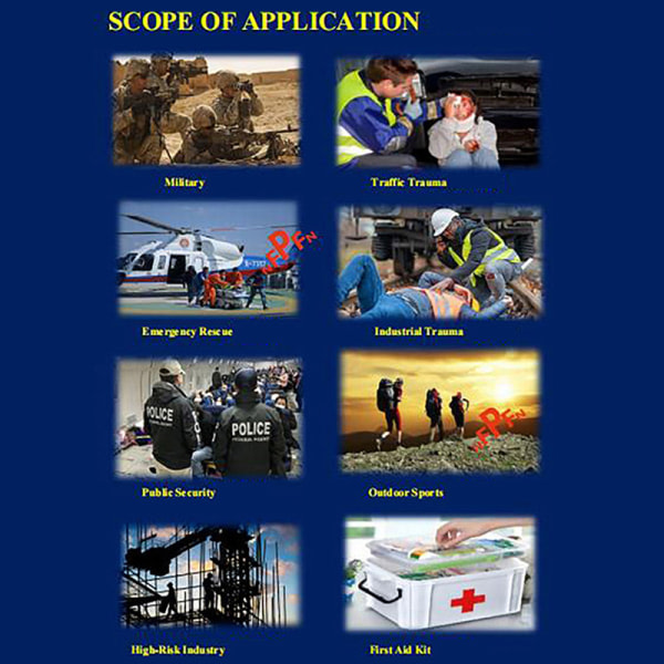IC Kaolin Gauze Combat Emergency Trauma Dissolvable for Ifak Tactical