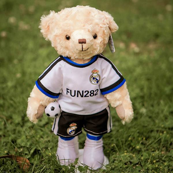 Stuffede dyr Fotball Stuffede Bjørner Leke Kjæreste Fotball Fan Uniformer (Stil 3)