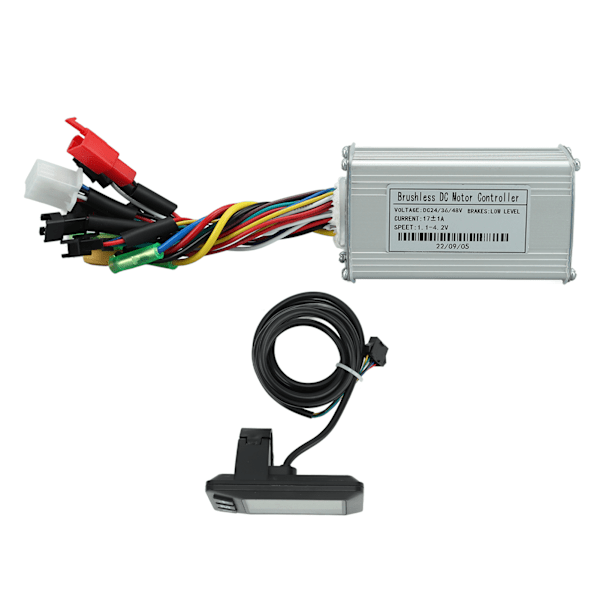 24V 36V 48V 250W?350W 17A Tre-positions sinus bølge controller motor børsteløs controller kit med LCD-display til elcykel