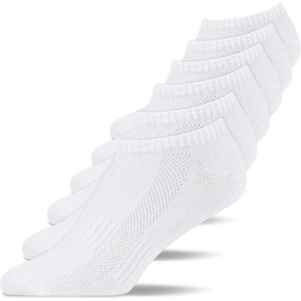 Pairs Organic Cotton Training Socks/Ankle Socks miehille ja naisille: Kestävät harjoitussukat naisille ja miehille päivittäiseen käyttöön White