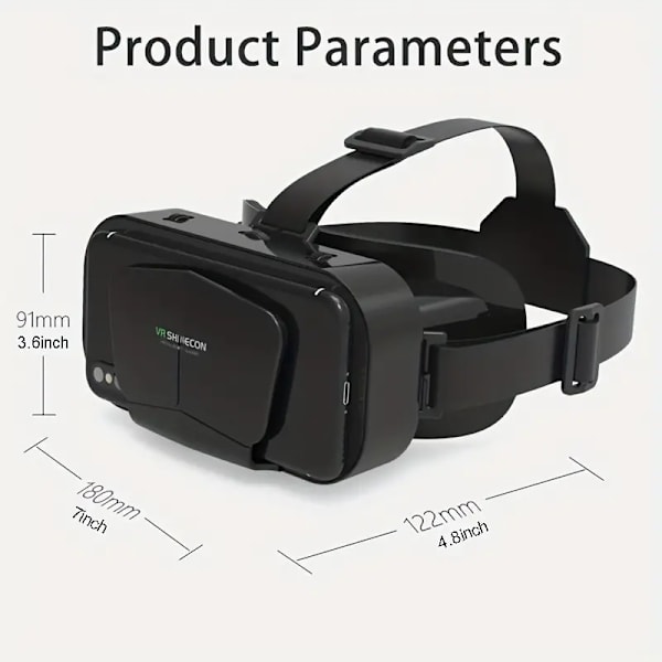 3D VR Smart Virtual Reality Gaming Glasögon Headset Mobiltelefon 3D Headset