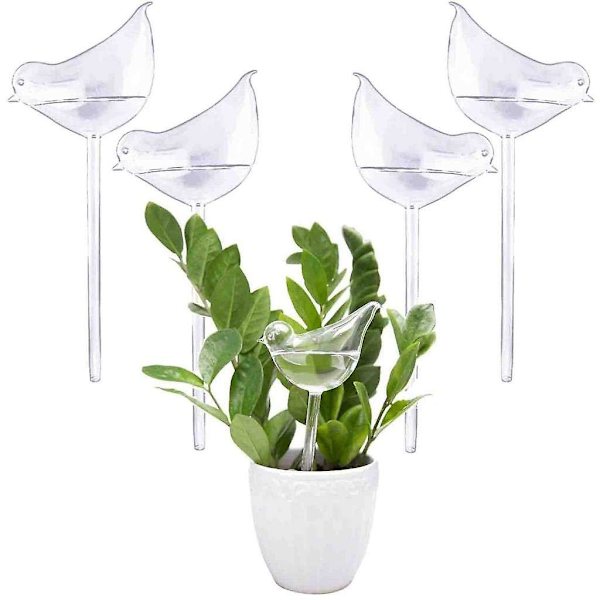 5 stk. Fugleformet plantevander, selvvandende plantevandingskugler, selvvandende pinde, fugleformet design, vandkugle