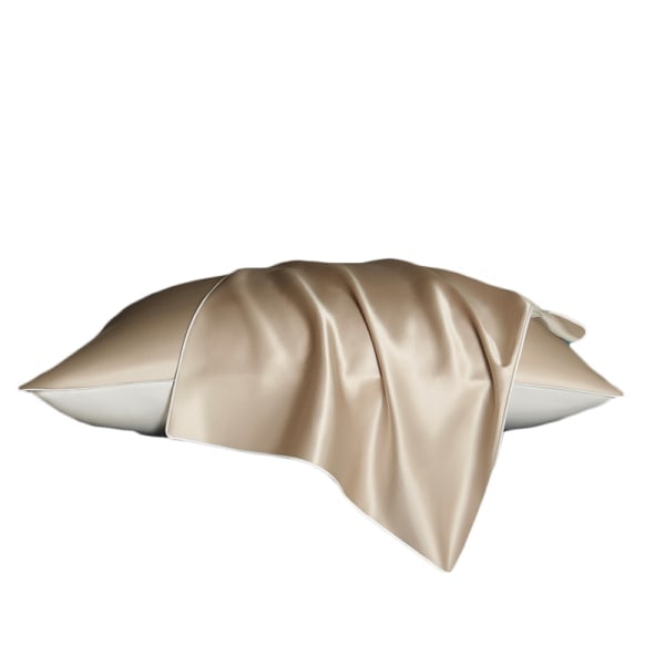 Satin pillowcase for hair and skin Queen 2-pack satin pillowcase 48x74cm champagne