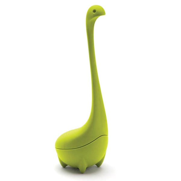 Baby Nessie Løsblad Te-Infuser Genanvendelig Silikon Te-Sigte Praktisk Te-Filter til Rejser Hjem Kontor Green