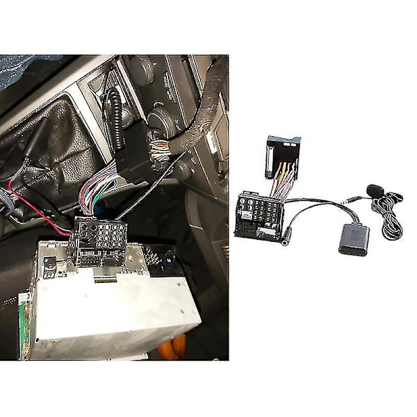 Auton Bluetooth 5.0 Aux -kaapeli Mikrofoni Handsfree Matkapuhelin Ilmainen Puheluadapteri Opel Cd30 Mp:lle (FQ)