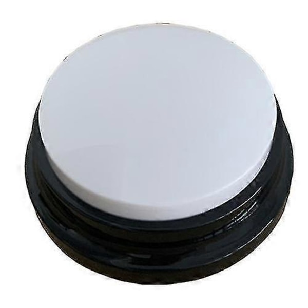10 Fargede Stemmeopptaksknapper for Hunder, 30 Sekunders Opptakbare Hundeknapper, Hundekommunikasjonstrening, Snakk (1 stk) White