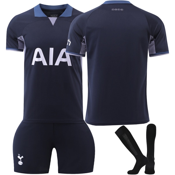 23-24 Tottenham Hotspur borta fotbollströja nr 7 Son Heung-min 9 Richarlison 17 Romero tröja barn herr och dam kostym No. 10 socks + protective gear Size L