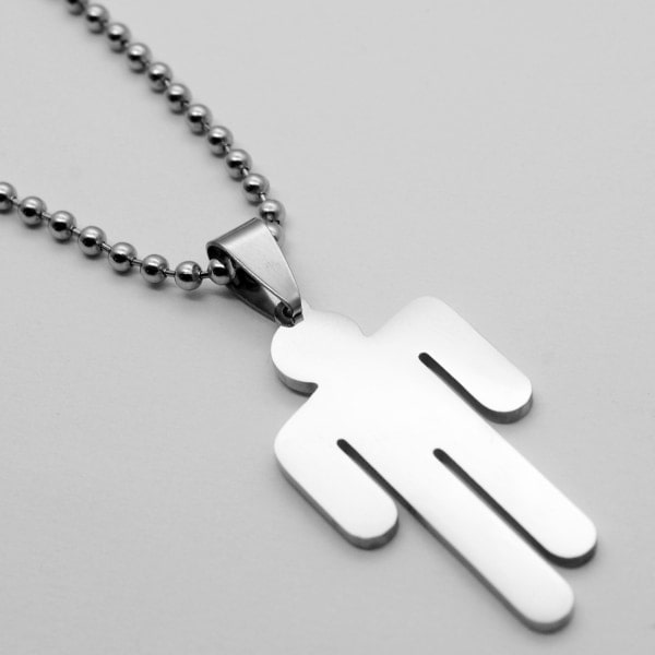 IC Billie Eilish -logokaulakoru ruostumattomasta teräksestä