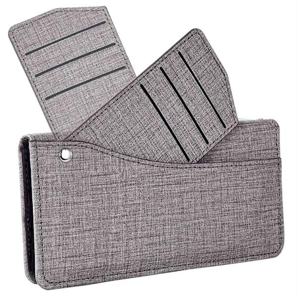 Til Sony Xperia 10 Iii 5G Denim Swivel Wallet Grå