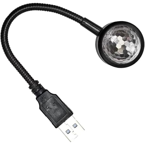 Led-projektorlys Diskolys for bil USB-lys Lydaktivert