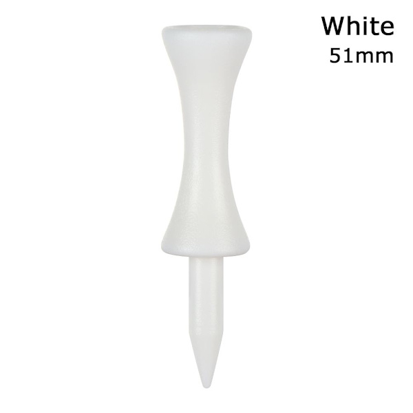 Golf-tiit Golfaajan pallotiit pidike VALKOINEN 51MM valkoinen valkoinen white 51mm