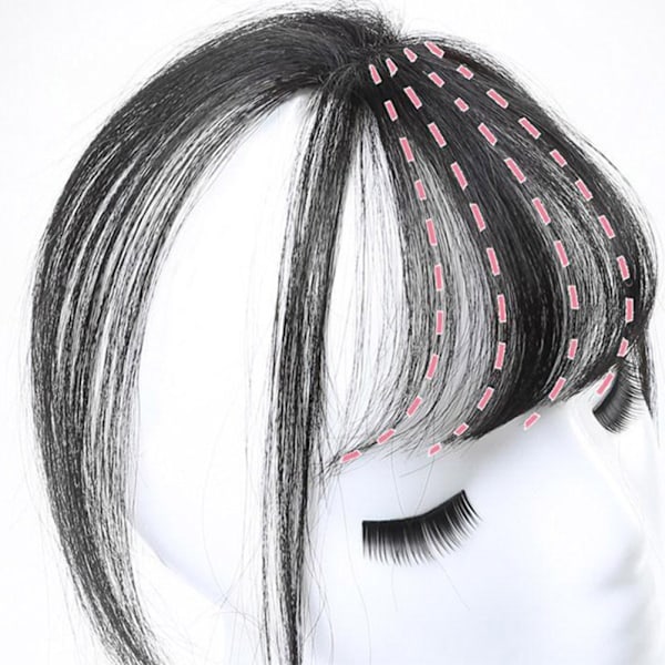3D Air Bangs Hår Topper Extension Osynlig Sömlös Tunn Neat Air Bangs