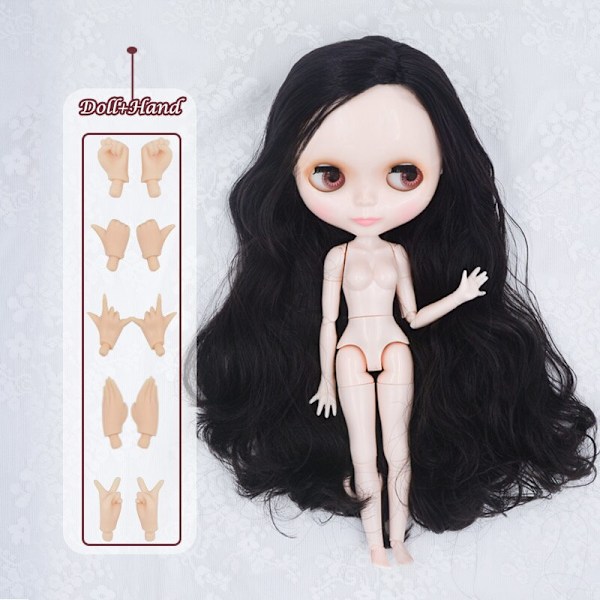 Neo Blyth Doll Anpassad NBL Glansig Ansikte, 1/6 OB24 BJD Blyth Doll Anpassad Blyth Dockor för Flickor, Present för Samling NBL09 HNBL08