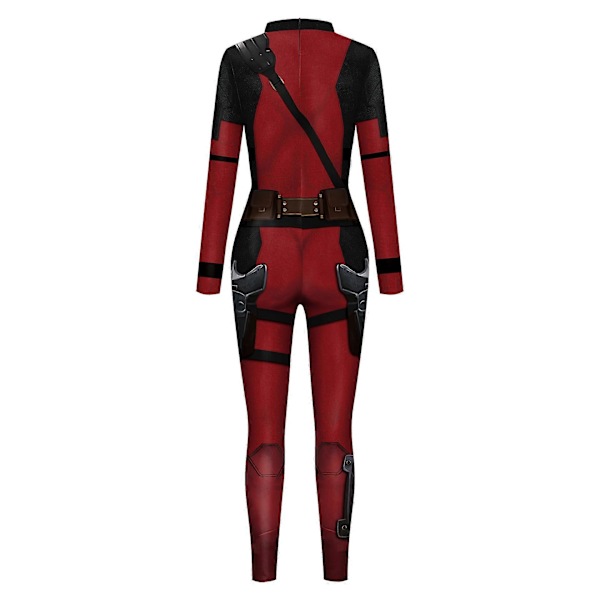 Superhjälte Wolverine Deadpool Cosplay Jumpsuit Wolverine Cosplay Kostym Män Kvinnor Halloween Party Bodysuit[HK] ed red XXXL
