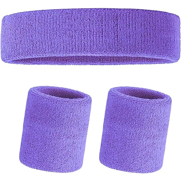 3 st Män Kvinnor Svettband Absorberande För Gym Sport Tennis Löpning Träning Basketboll Handledssvettband Fukttransporterande