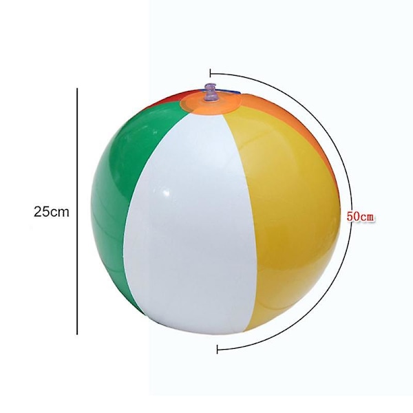 36cm2021 Sommaruppblåsbar Strandboll Sommar Utomhus Pool Lek Boll Simleksak Vattensport Vattenstudsboll TXTB1（25cm)