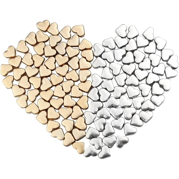 (6*7mm)120st Hjärtformade Pärlor Spacer Beads Hjärta Metallpärlor