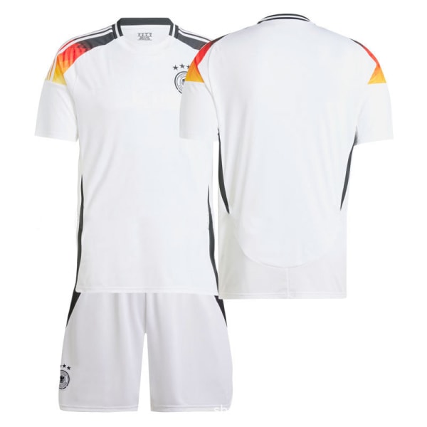 Europacup Tyskland tröja 2024 hem Kroos vuxna barn träningsdräkt herr- och damfotbollsuniform Size 8 w/ Socks & Gear 22