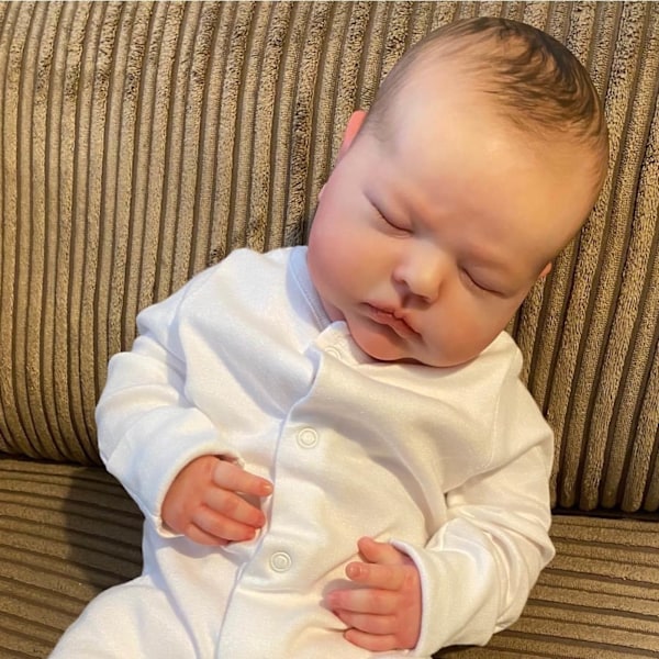 20\" nyfödd baby redo för dockleksak Reborn Detaljerad färg baby Ekologisk med tygsömnadsfoder