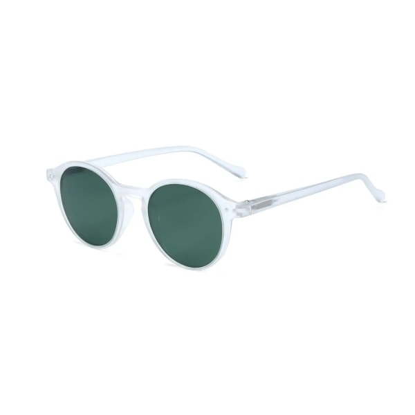 2024 Stilig Runde Retro Klassiske Multi-Stilvalg UV 400 Polariserte solbriller for menn og kvinner med tilpasset logo - engros C4 CRYSTAL/GREEN Polarized HD Shades