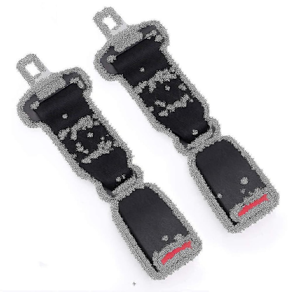 Säkerhetsbältesförlängare 1/2 Pack Universal bilbältesförlängare Justerbar bältesförlängare 2 pcs 36cm