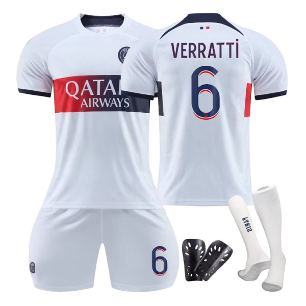 23-24 Paris borta barn student träning vuxen kostym tröja sport laguniform gruppköp herr- och damfotbollsuniform Paris away game without number S size#Weight (120-140 catties)