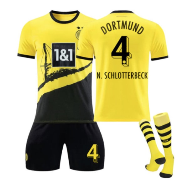 23-24 Dortmund hemma nr 11 Reus fotbollsdräkt 9 Allais 22 Bellingham set Size 4 with socks M