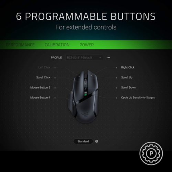 Razer Basilisk X Hyperspeed Trådlös Gamingmus, Trådlös Ga