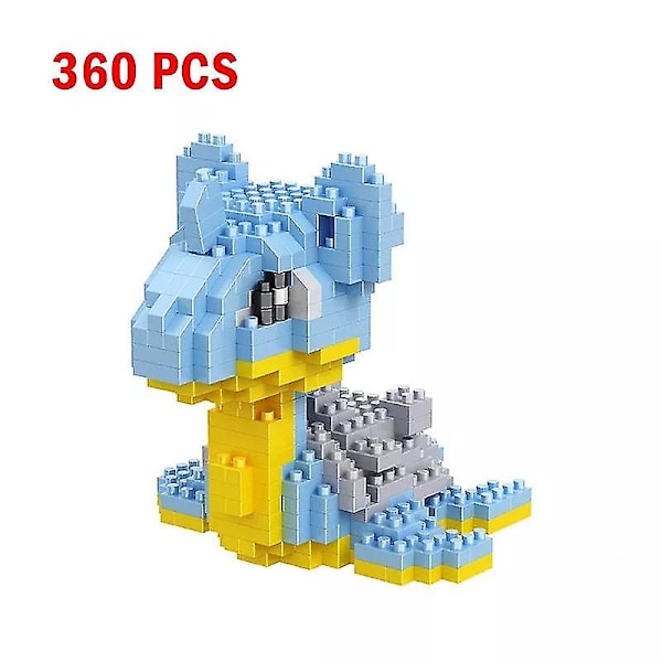 Nanoblock Lille Bygge Pikachu Murstensmodel Uddannelsesmæssige Legetøj Til Børn Fødselsdag Mursten Blok Lapras
