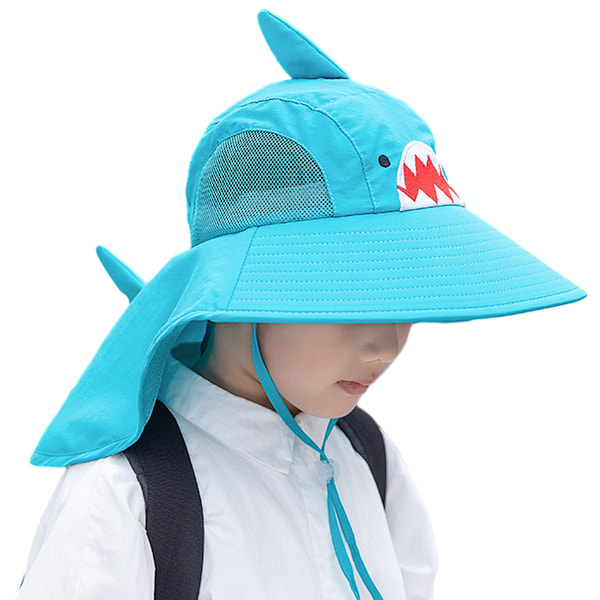 Kids Sun Hat Boy Girl Protective Cap Wide Brim Beach Hats with