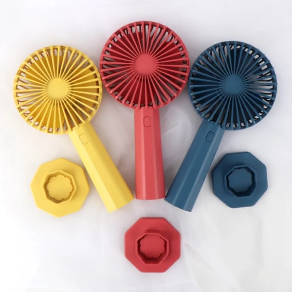 Sommer hot sælger mute mini fashion lille ventilator udendørs aktiviteter håndholdt opladning foldbar bærbar ventilator engros Green