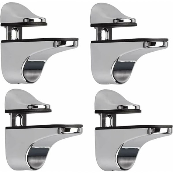 Adjustable glass shelf bracket, 4 glass shelf bracket, wall w