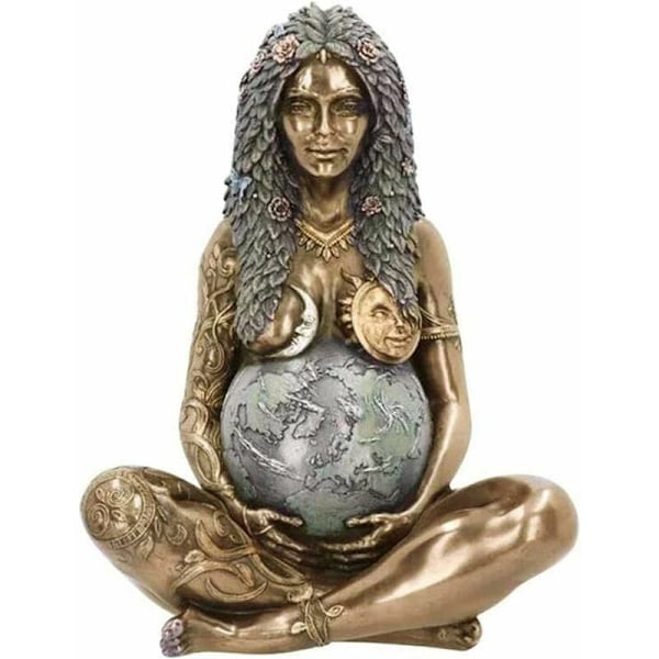 Gaia-statue - Millennial Gaia-figur - Gaia moder jord - Gaia-kunststatue - Figur moder jord-gudinne - Påskedekorasjon - Gave - Hagedekorasjon