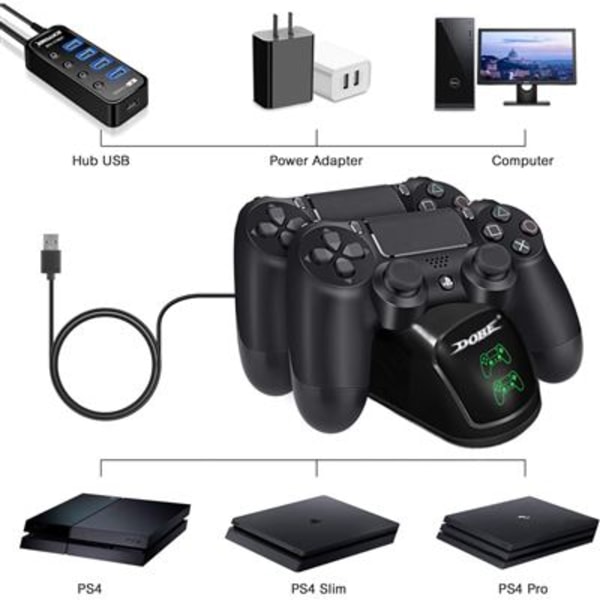 Generisk Trådløs Bluetooth Controller kompatibel med PS4 B