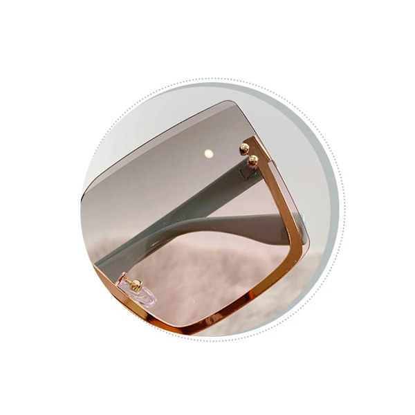 2024 Ny Ankomst Kvadrat Ramlös Designer Fashion Dam Solglasögon C3 FASHION SUNGLASSES